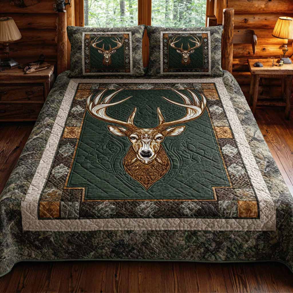 Cabin Ridge 3-Piece Quilted Bedding Set - Single (59" x 70")