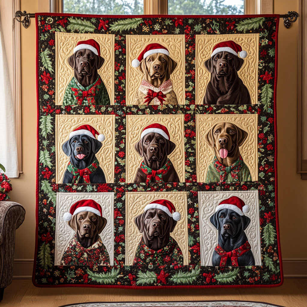 Canine Companions Quilted Blanket - Throw (55" x 60")
