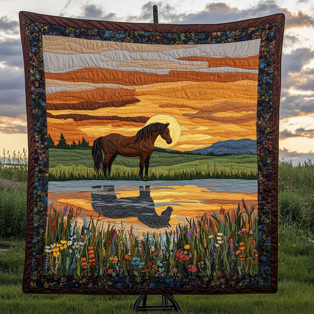 Canyon Charger Quilted Blanket - Throw (55" x 60")
