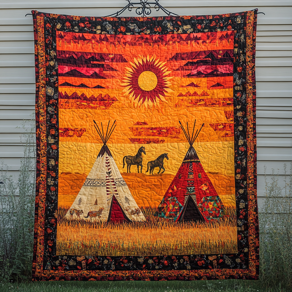 Canyon Dreaming Quilted Blanket - Throw (55" x 60")
