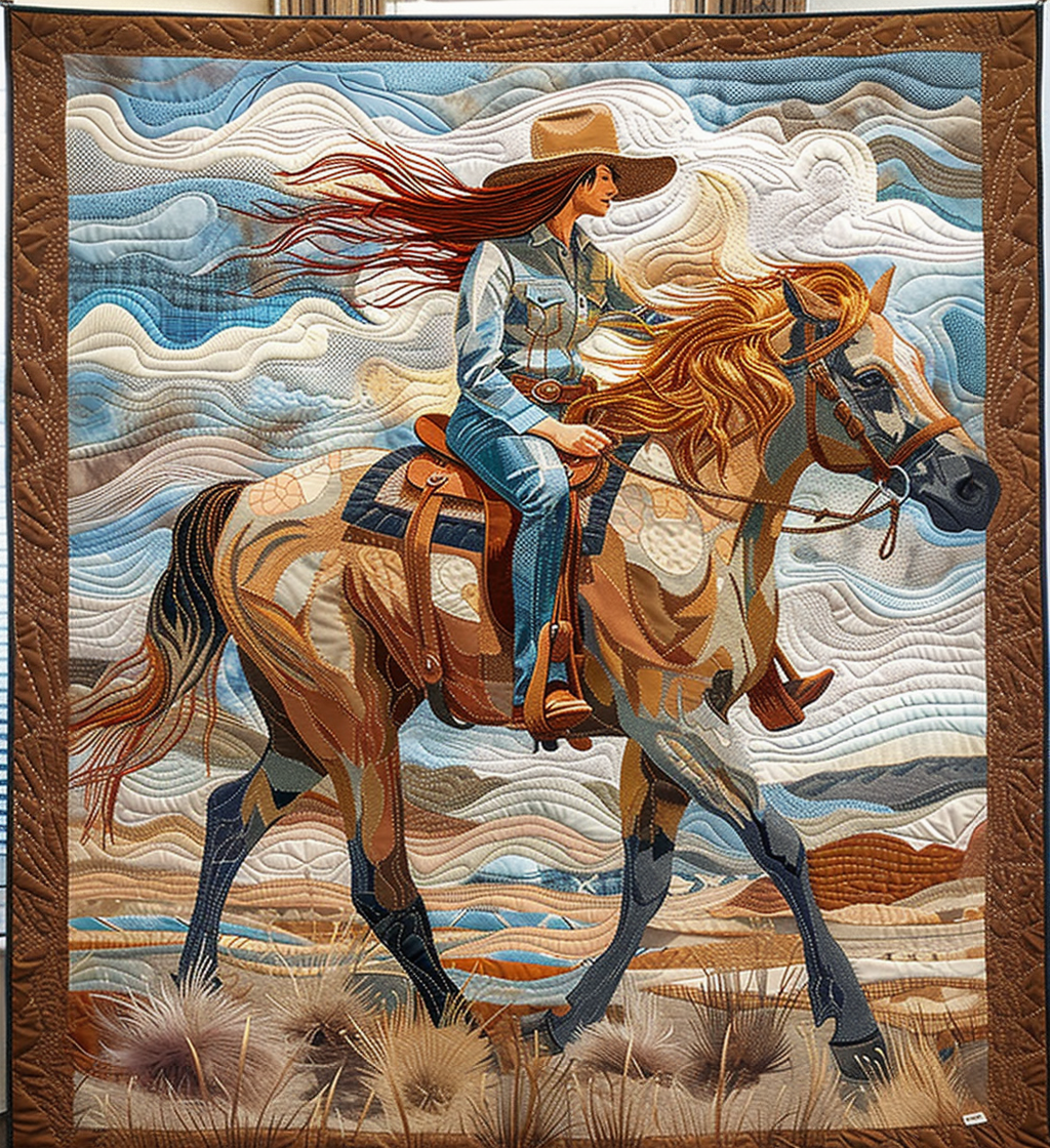 Canyon Rider Quilted Blanket - Throw (55" x 60")
