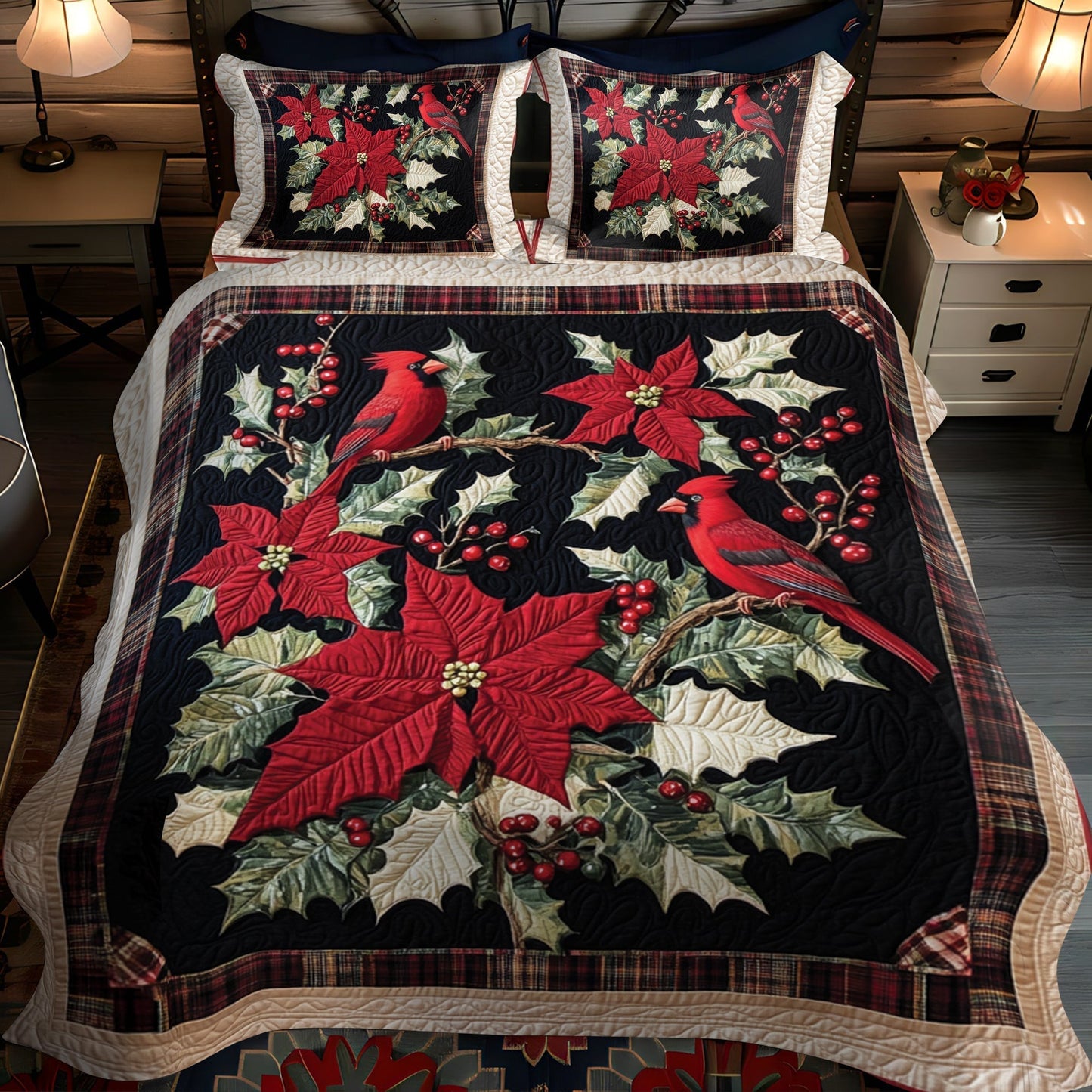 Cardinal Comfort Quilted Bedding Set - Single (59" x 70")