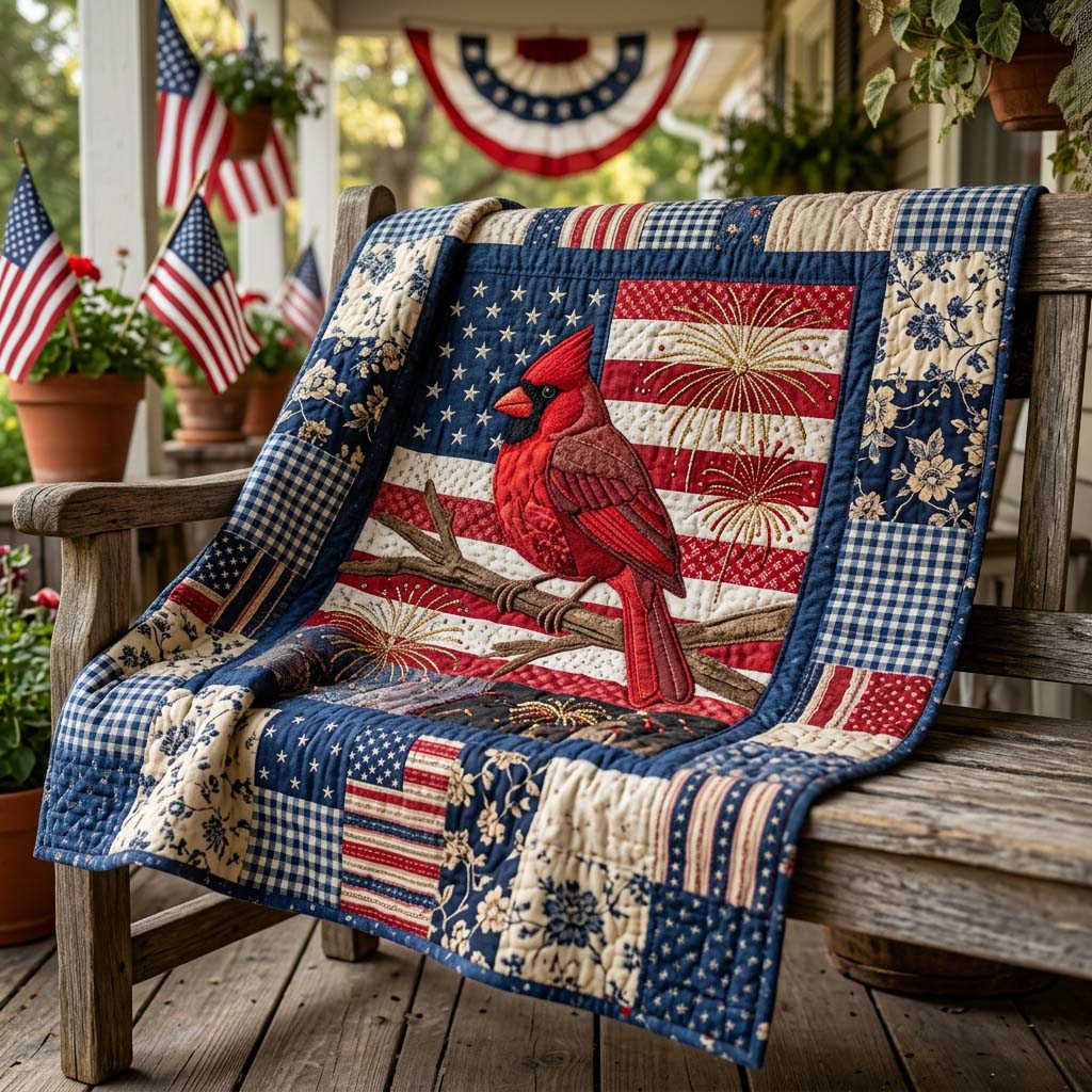 Cardinal Liberty Celebration Quilted Blanket - Baby (30" x 40") - Pack 1