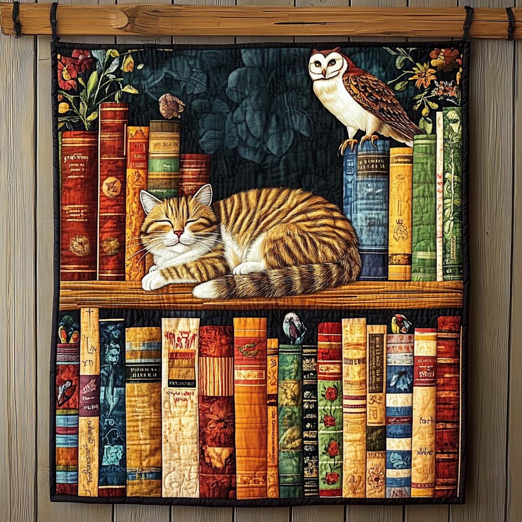 Cat Cozy Nook Quilted Blanket - Throw (55" x 60")
