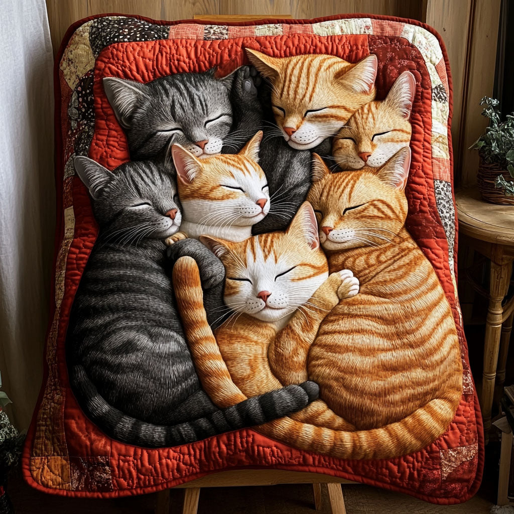 Cat Hug Quilted Blanket - Baby (30" x 40") - Pack 1