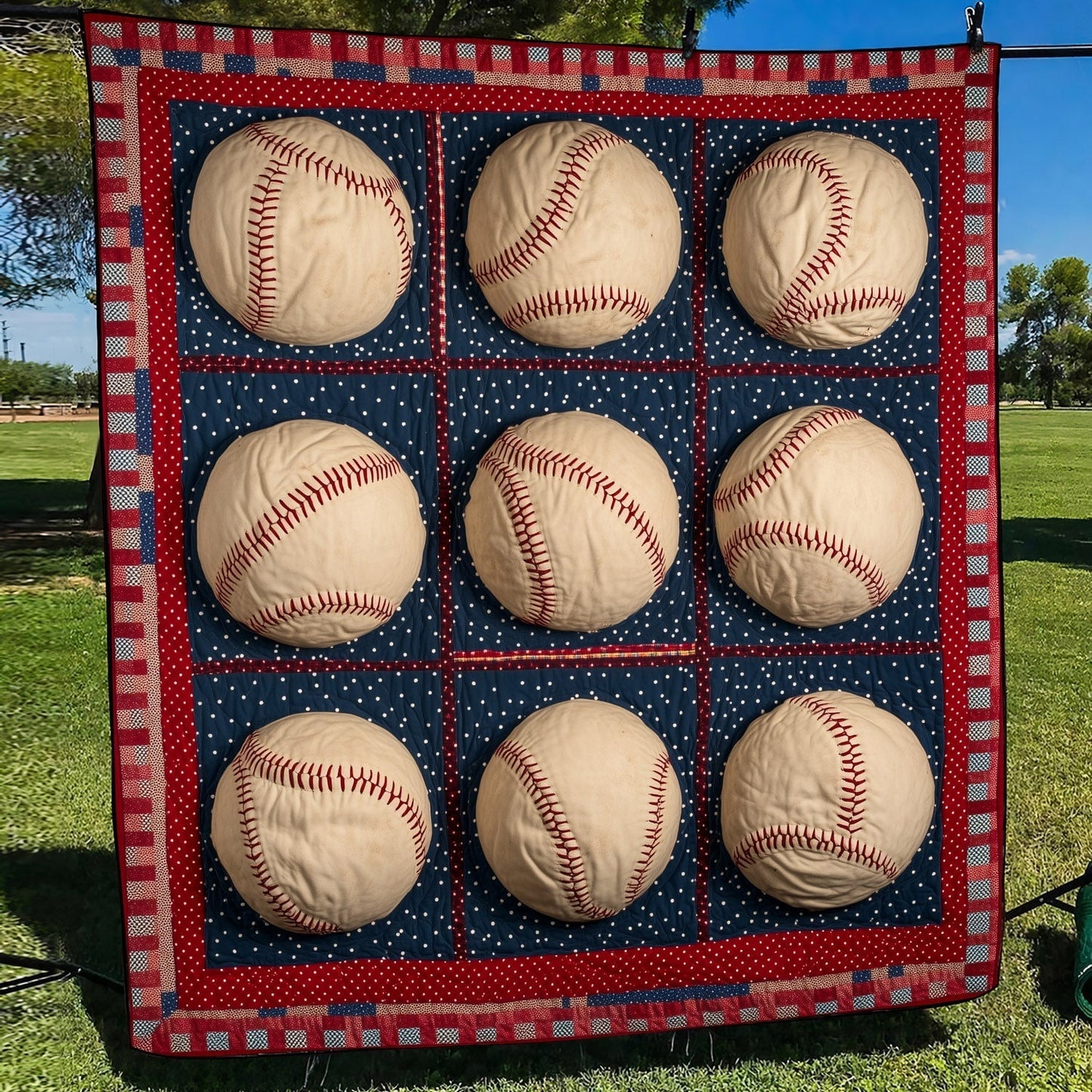 Catch and Throw Quilted Blanket - Throw (55" x 60")