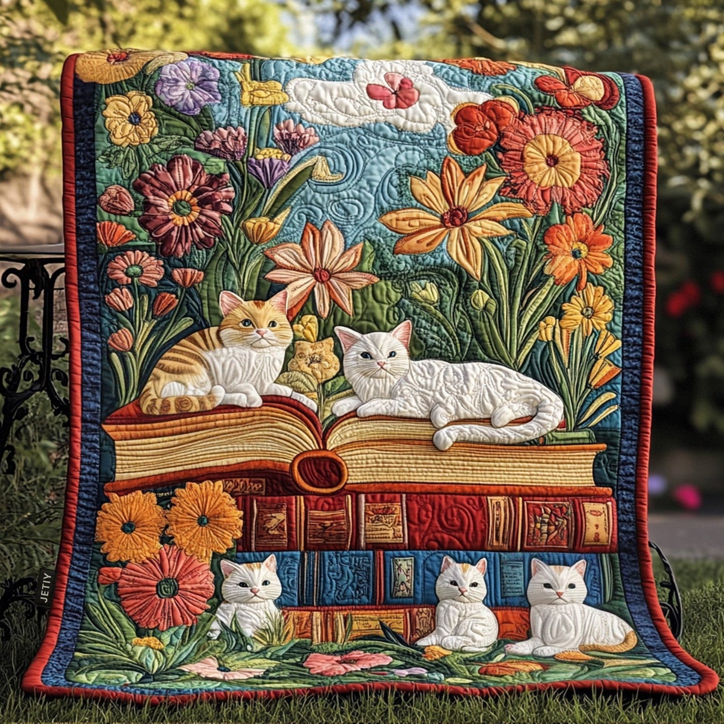 Catnap Chronicles Quilted Blanket - Baby (30" x 40")