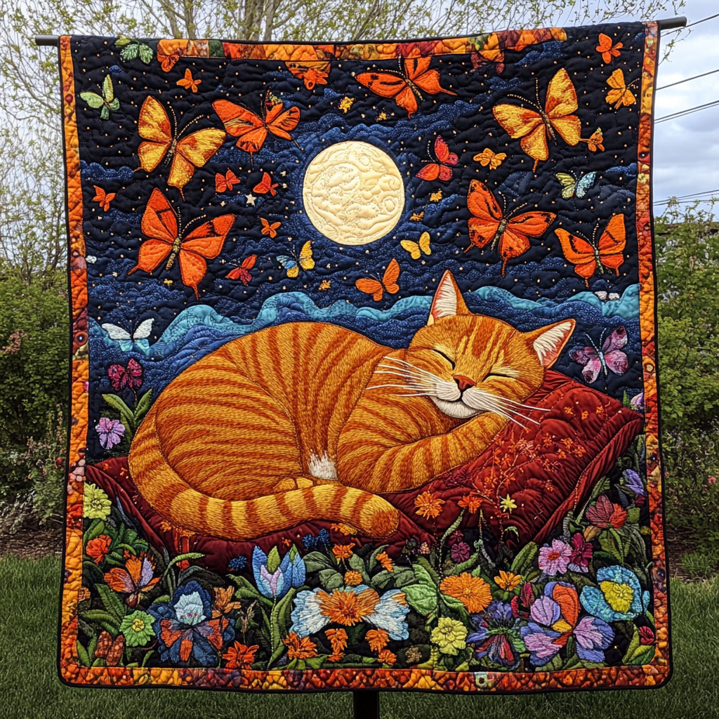 Catnap Haven Quilted Blanket - Throw (55" x 60")