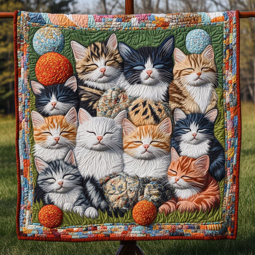 Catnap Haven Quilted Blanket - Throw (55" x 60")
