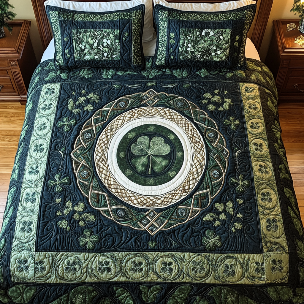 Celestial Arbor 3-Piece Quilted Bedding Set - Single (59" x 70")