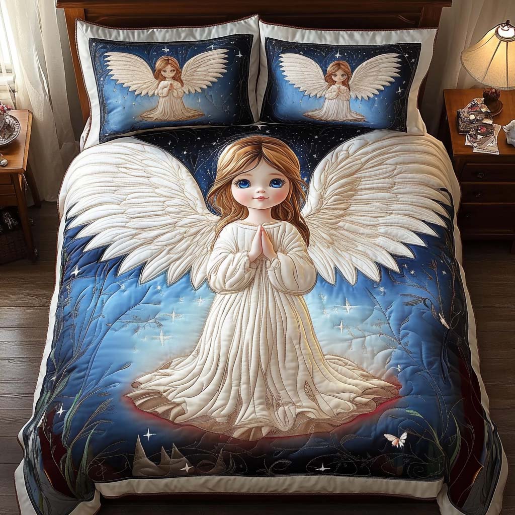 Celestial Light 3-Piece Quilted Bedding Set - Single (59" x 70")
