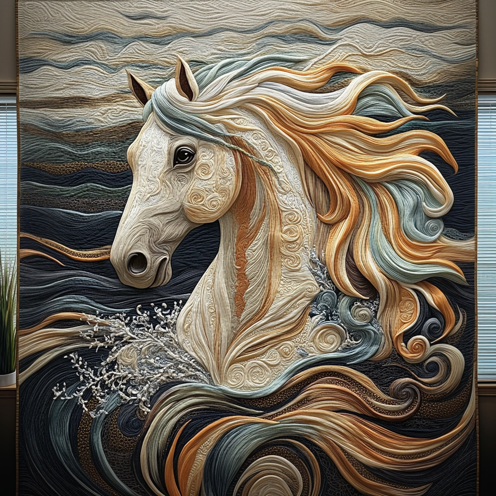 Celestial Stallion Quilted Blanket - Baby (30" x 40")