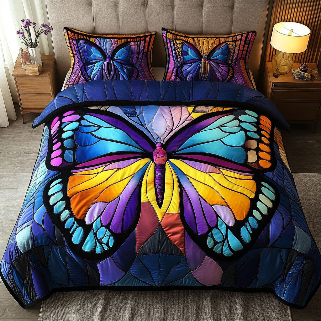 Celestial Beauty 3-Piece Quilted Bedding Set - Single (59" x 70")