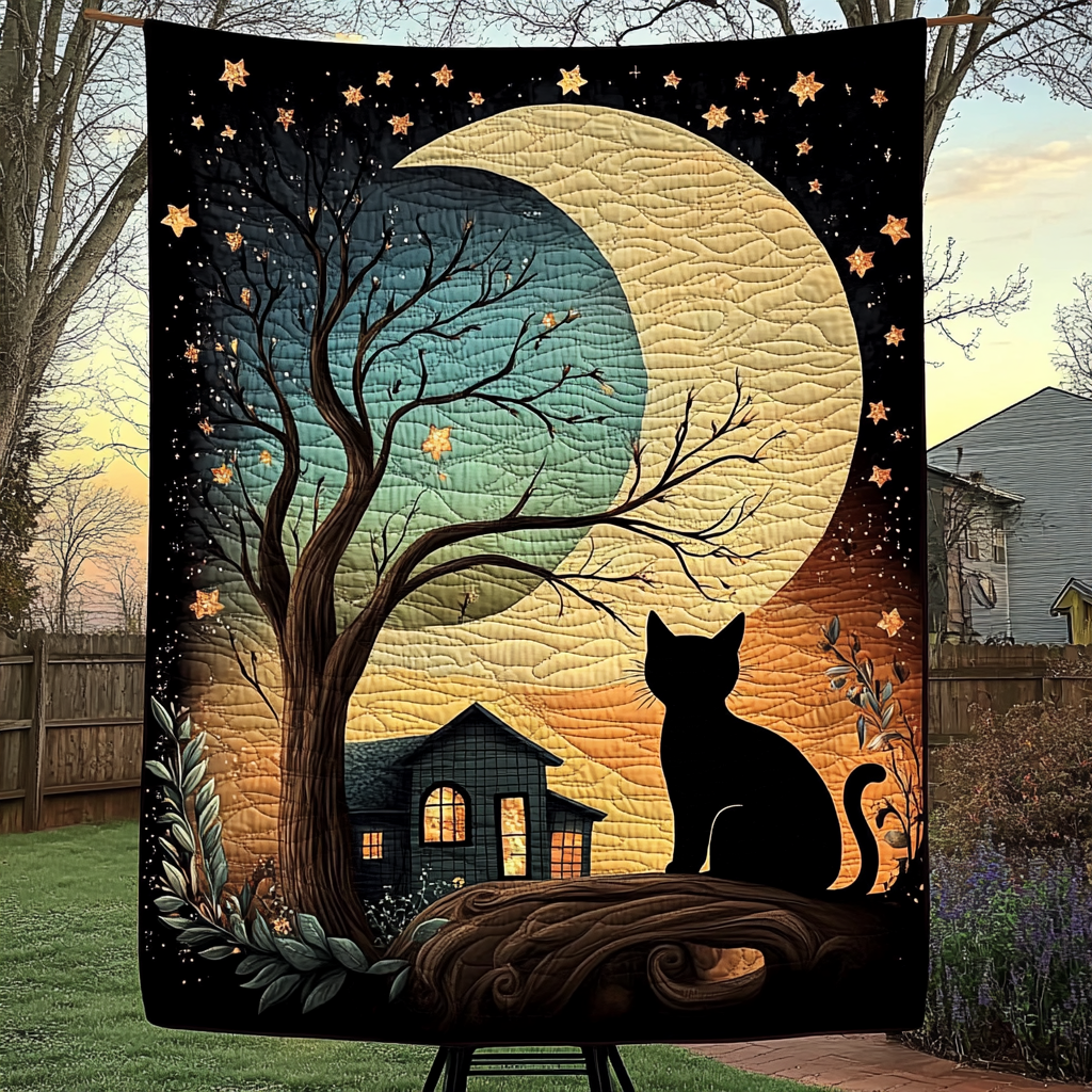 Celestial Cottage Quilted Blanket - Throw (55" x 60")