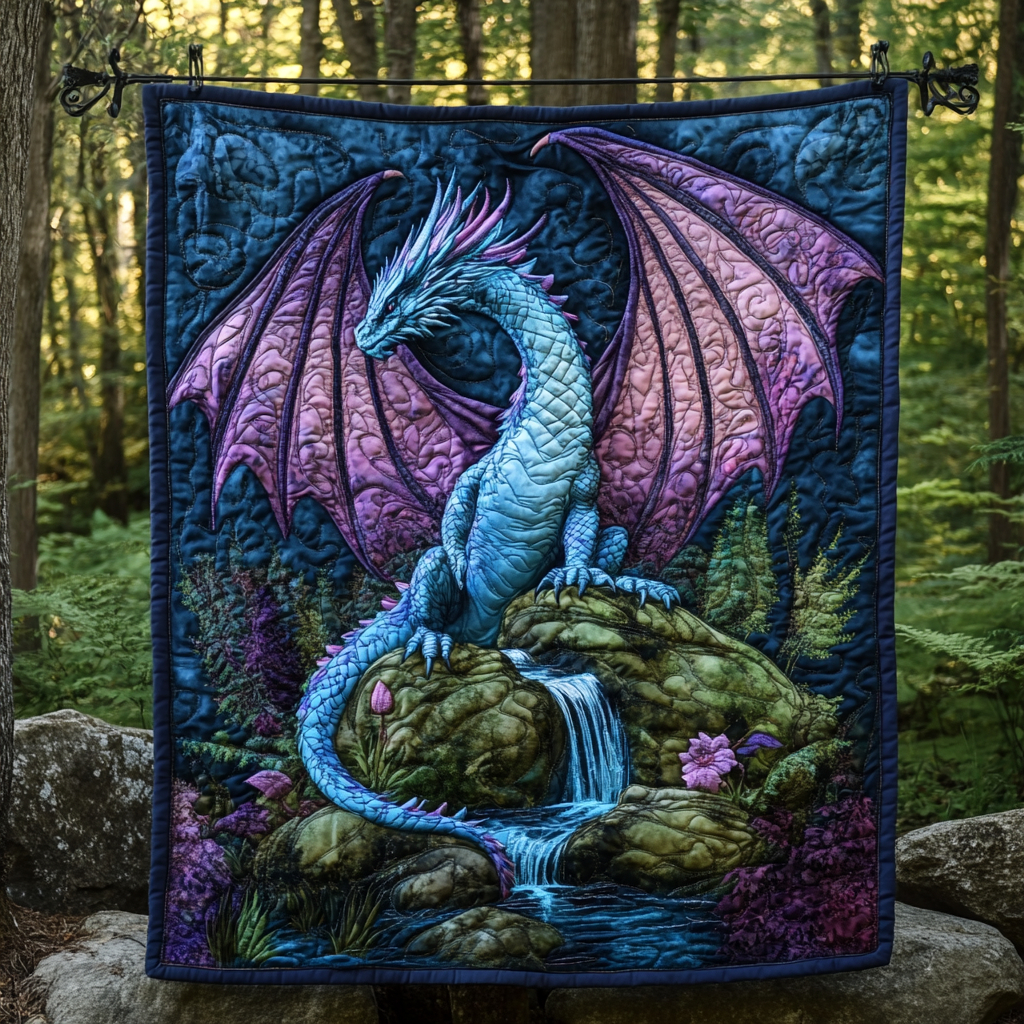 Celestial Ember Quilted Blanket - Throw (55" x 60")