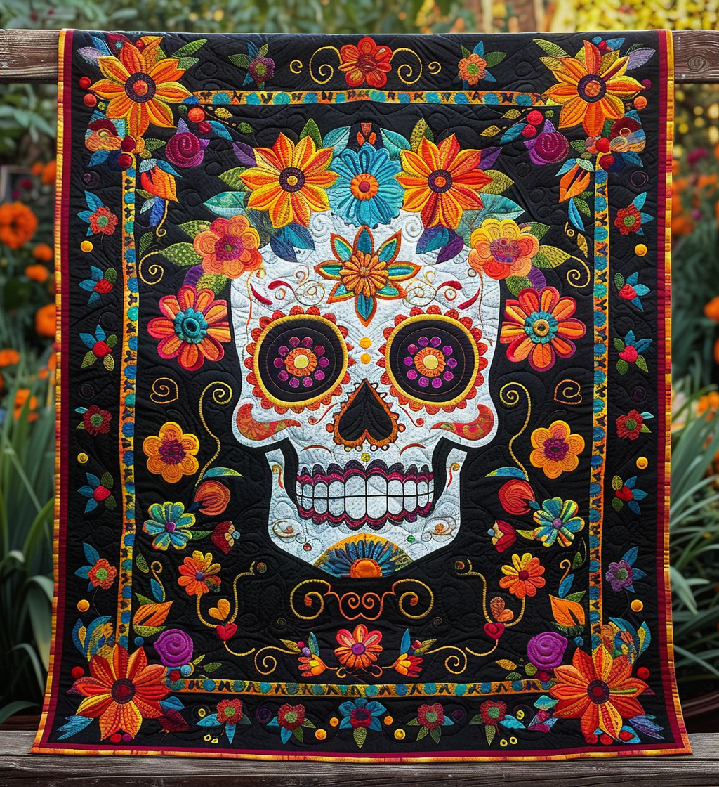 Celestial Fiesta Quilted Blanket - Throw (55" x 60")