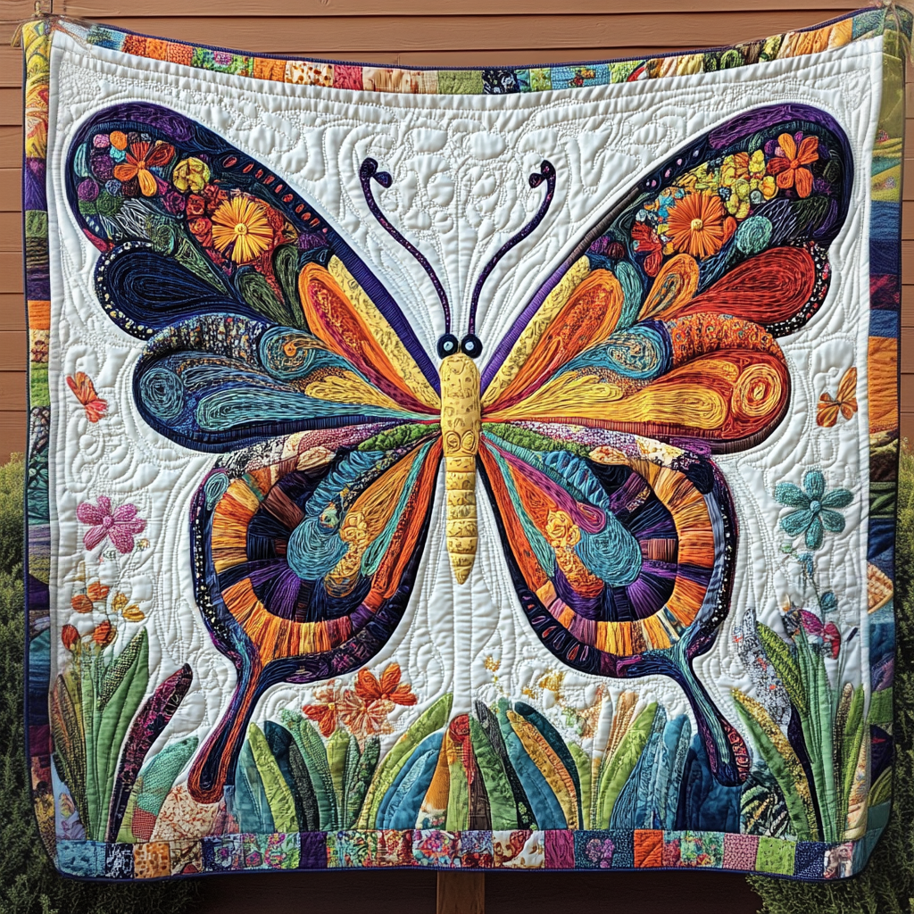 Celestial Garden Wings Quilted Blanket - Baby (30" x 40")