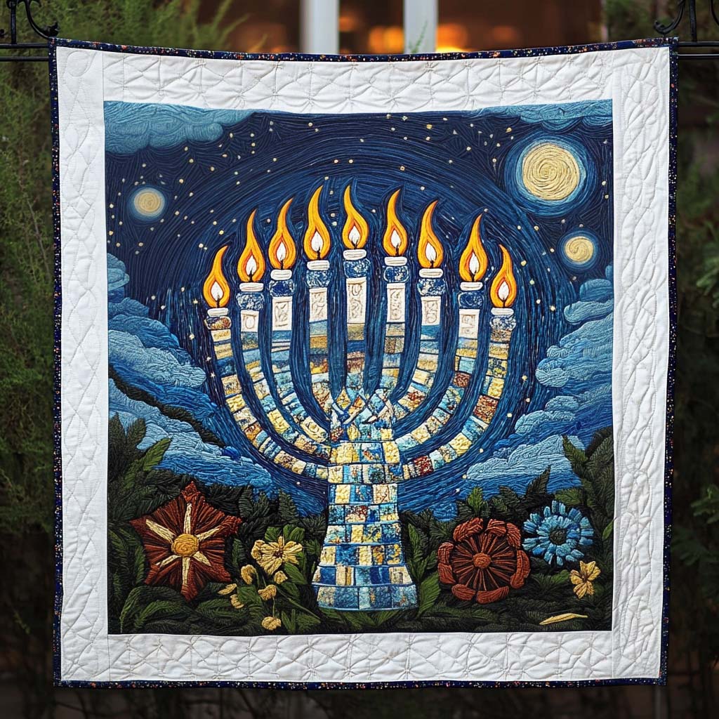 Celestial Glow Quilted Blanket - Throw (55" x 60")