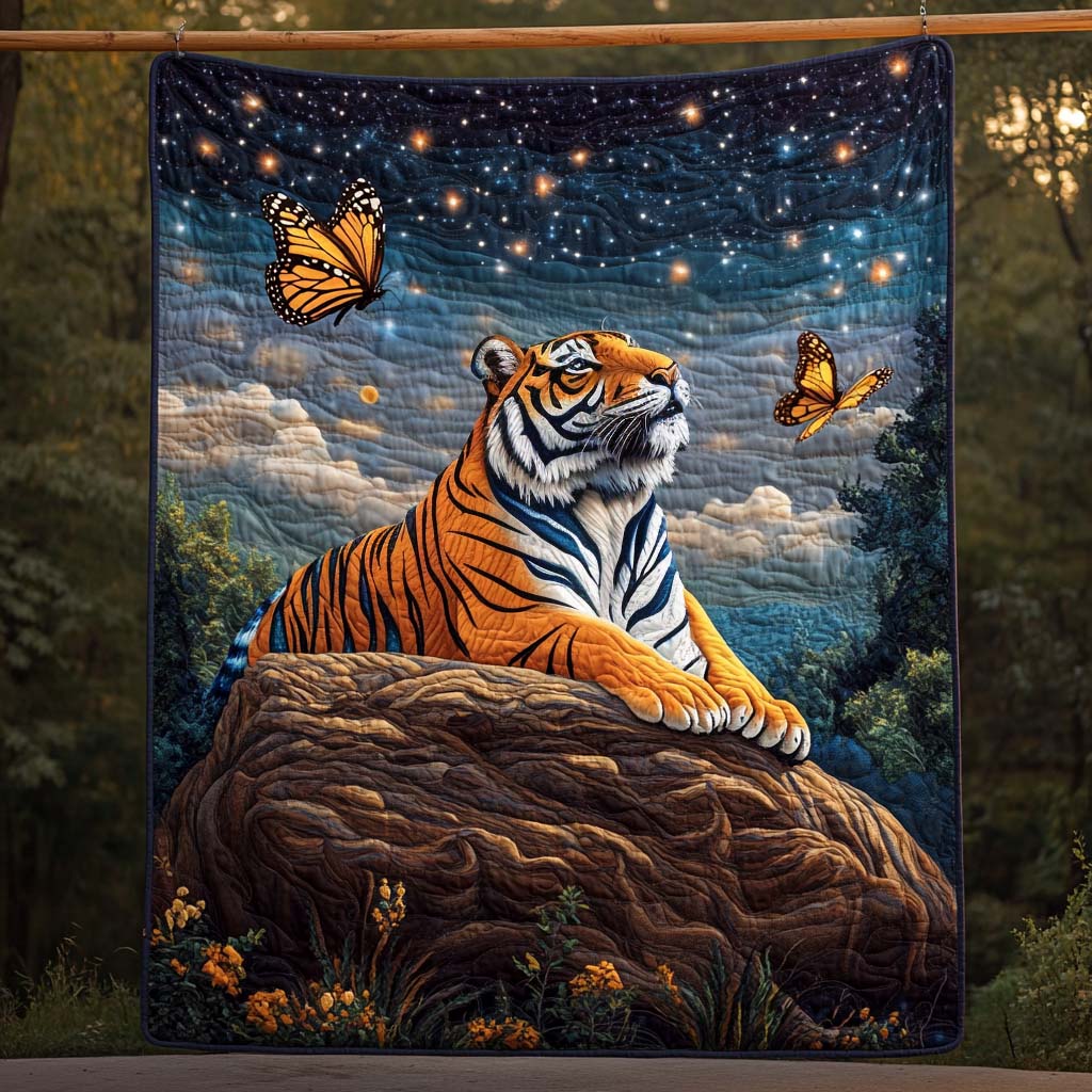Celestial Guardian Quilted Blanket - Throw (55" x 60")