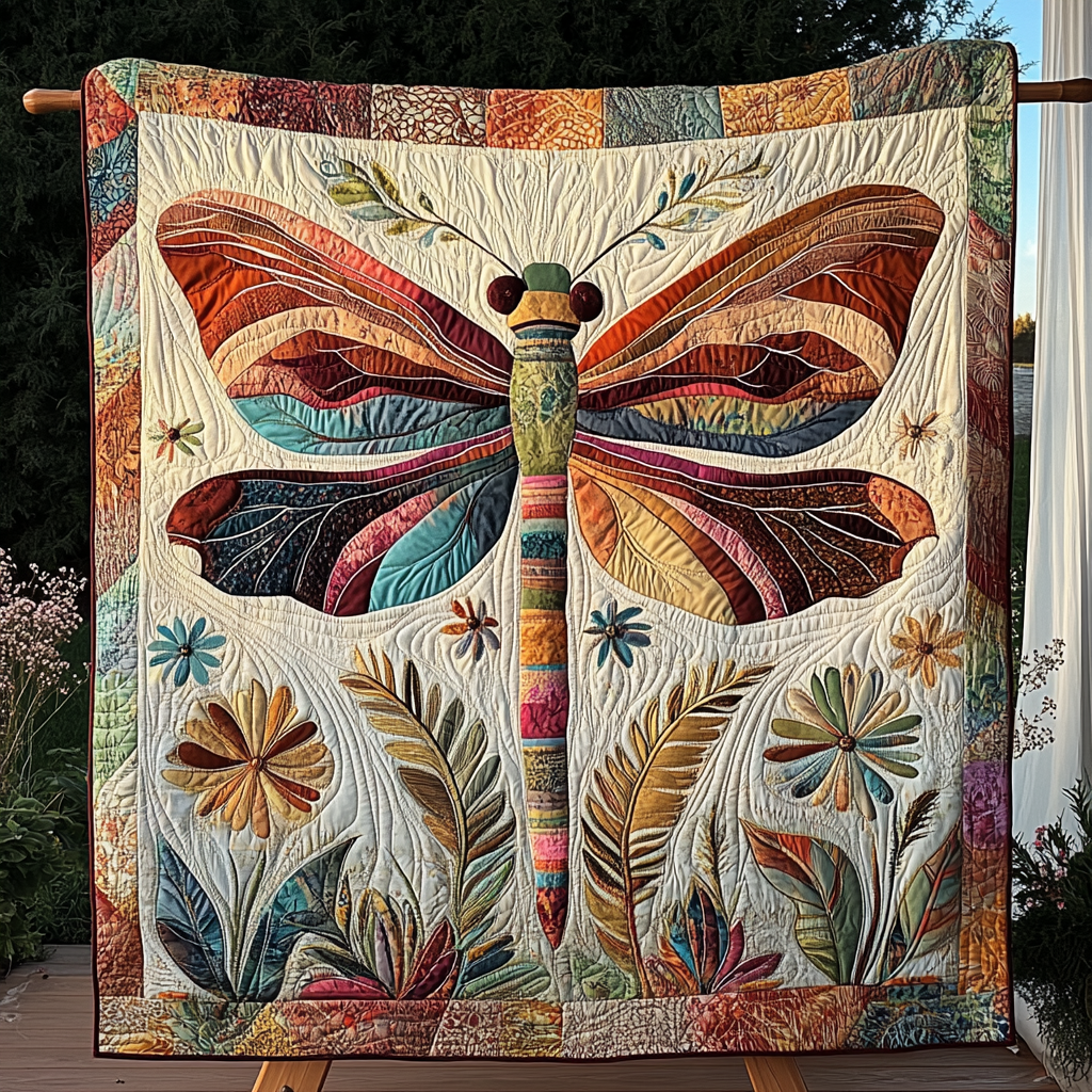 Celestial Hover Quilted Blanket - Throw (55" x 60")