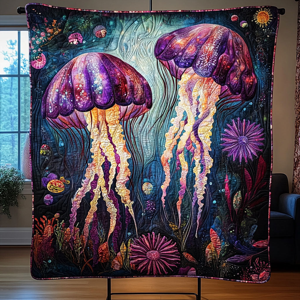 Celestial Jelly Wonderland Quilted Blanket - Baby (30" x 40")