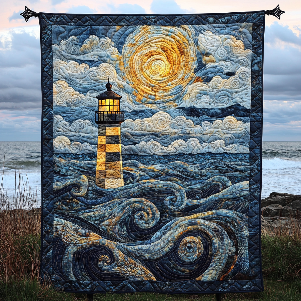 Celestial Light Quilted Blanket - Throw (55" x 60")