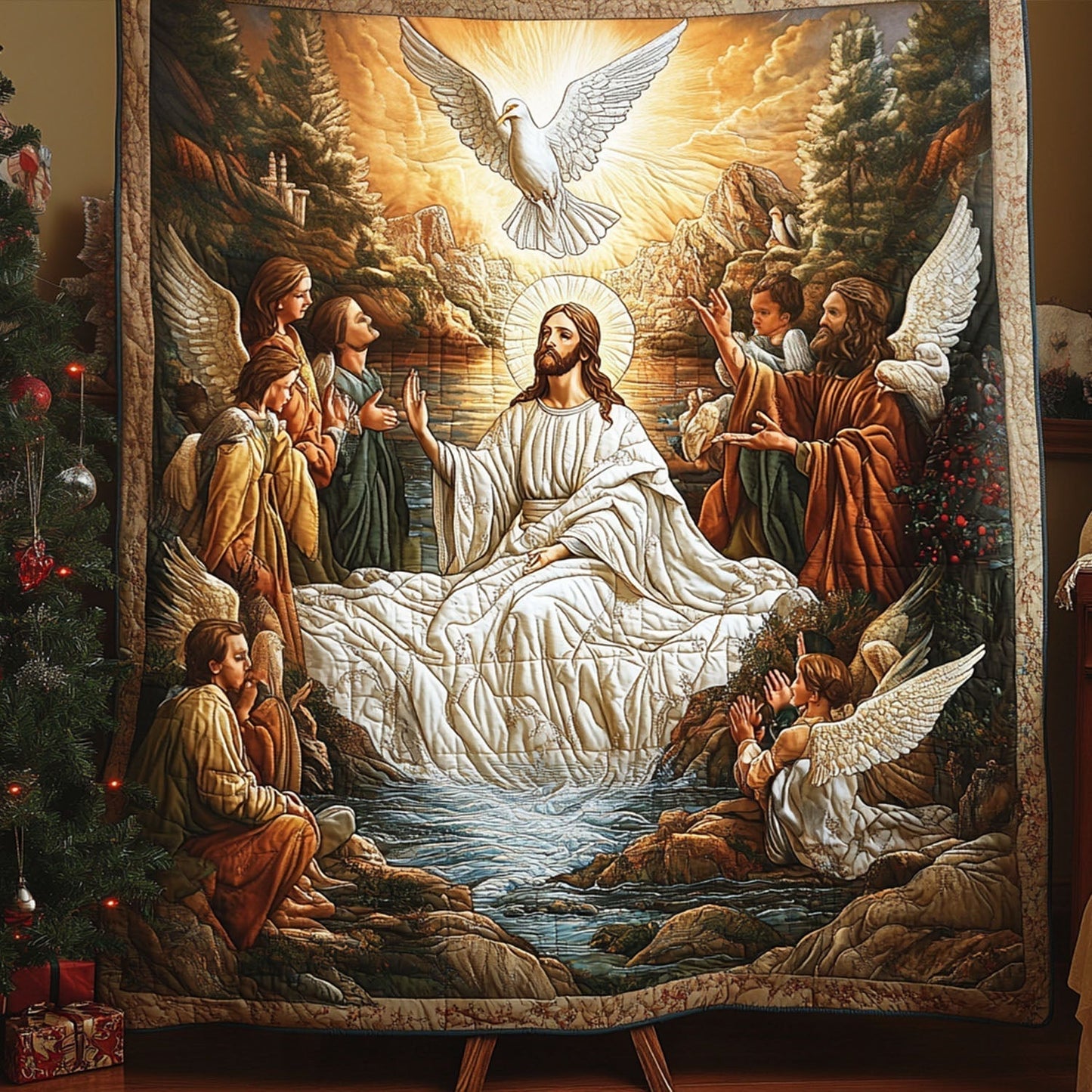 Celestial Serenity Quilted Blanket - Throw (55" x 60")