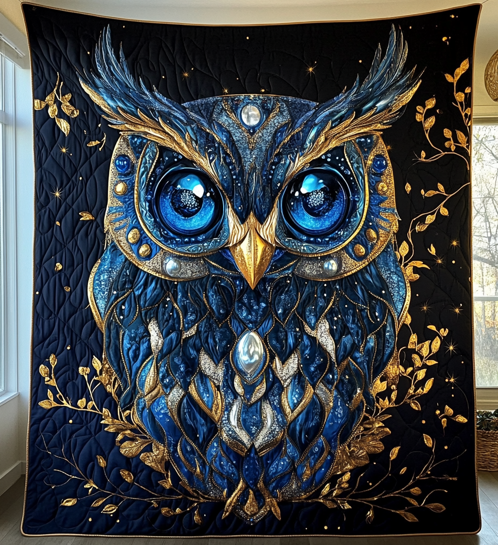 Celestial Watcher Quilted Blanket - Throw (55" x 60")