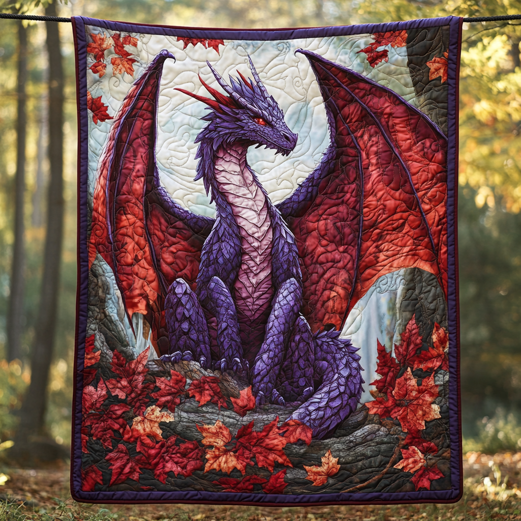 Celestial Wyrm Quilted Blanket - Throw (55" x 60")