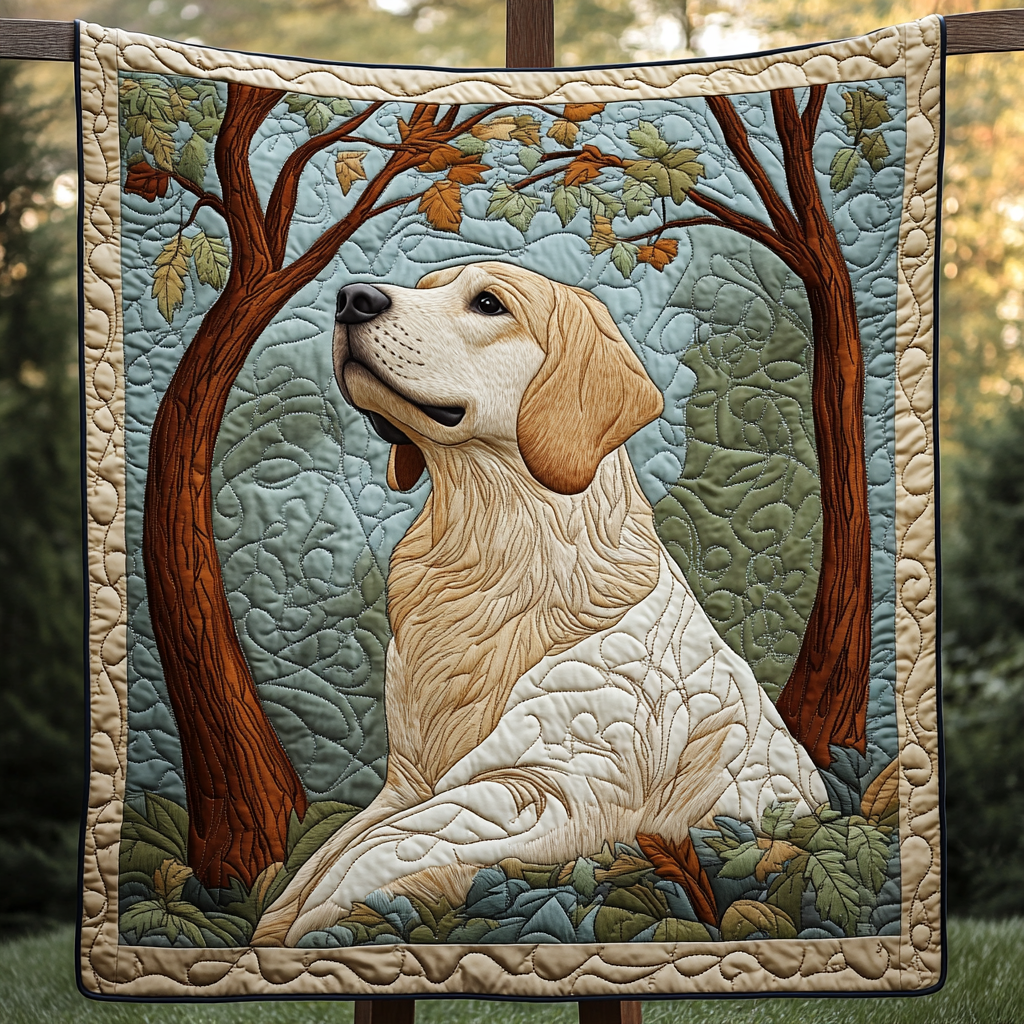 Cheerful Goldie Quilted Blanket - Throw (55" x 60")