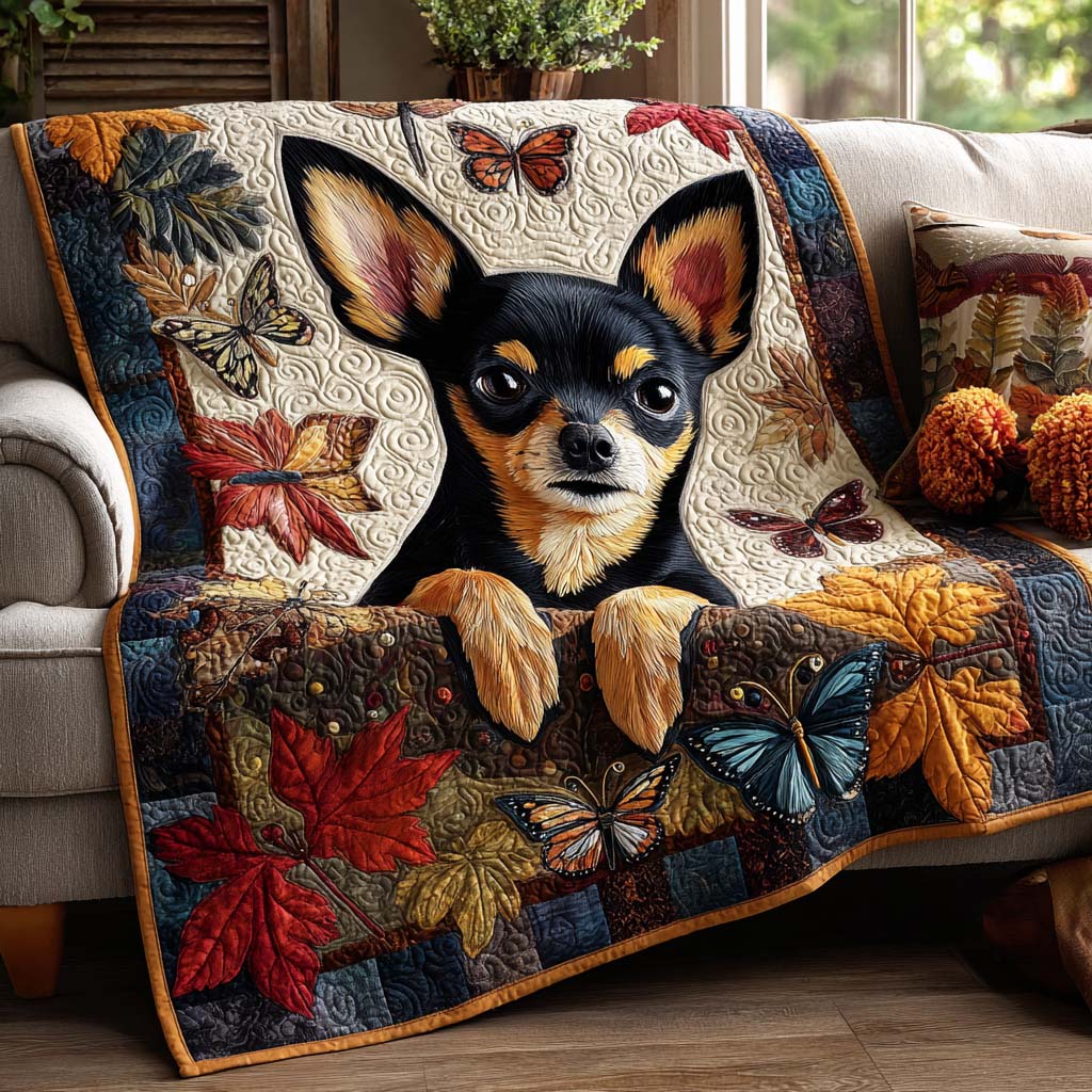 Chihuahua Cozy Quilted Blanket - Baby (30" x 40") - Pack 1