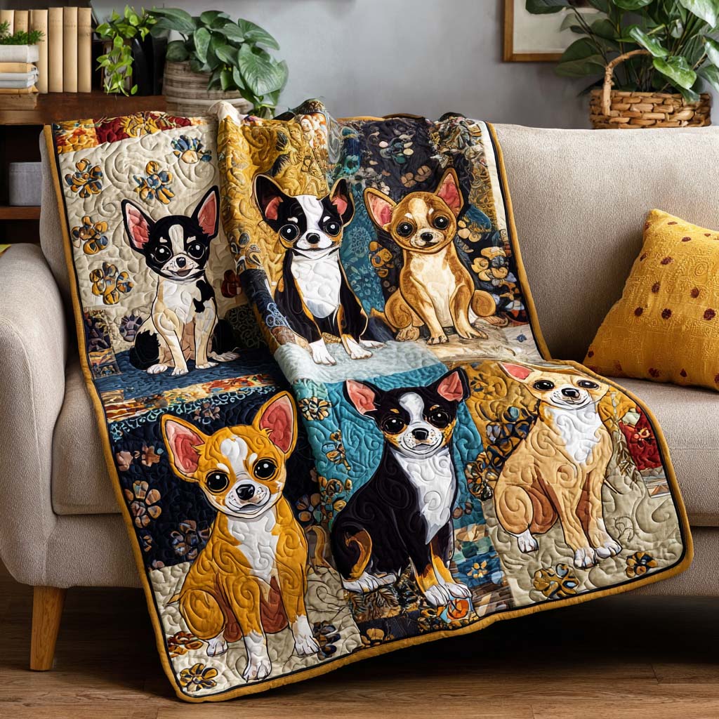 Chihuahua Cutie Quilted Blanket - Baby (30" x 40") - Pack 1