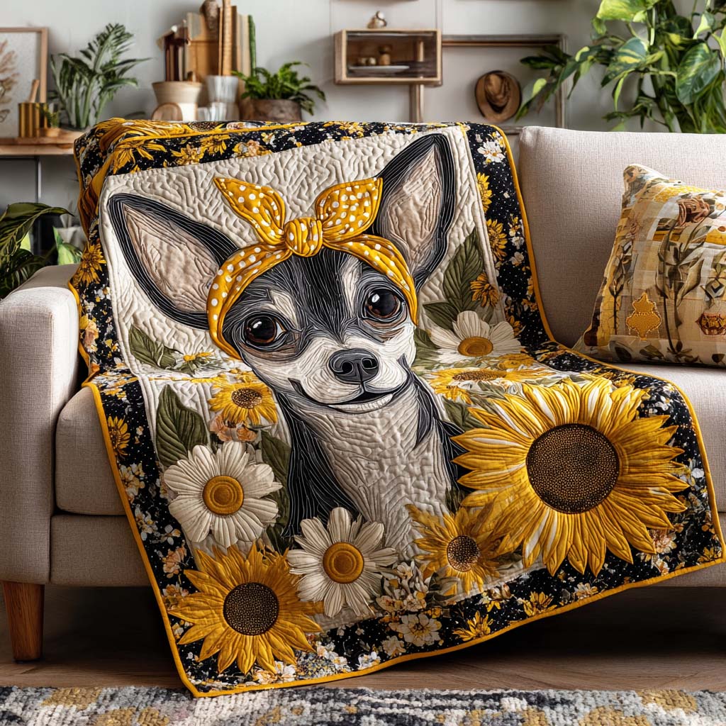 Chihuahua Joy Quilted Blanket - Baby (30" x 40") - Pack 1