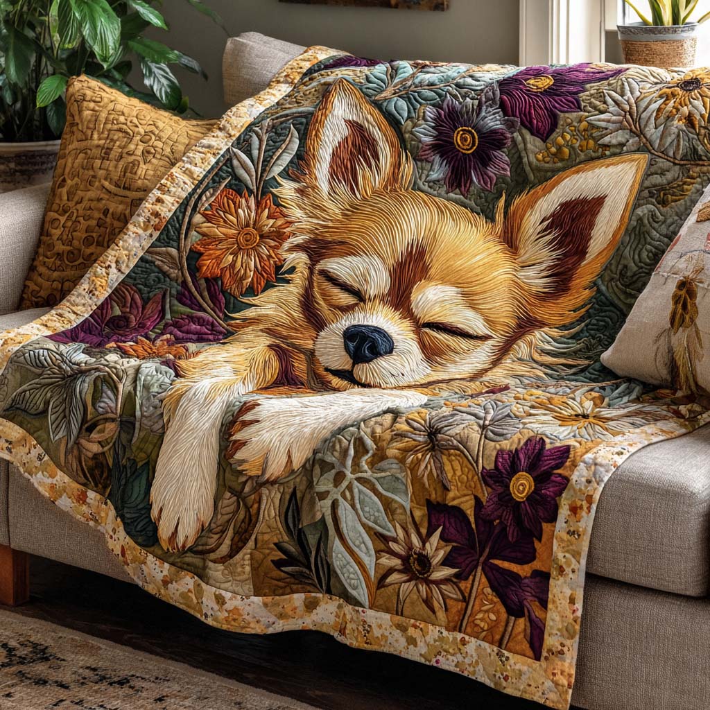Chihuahua Paw Quilted Blanket - Baby (30" x 40") - Pack 1
