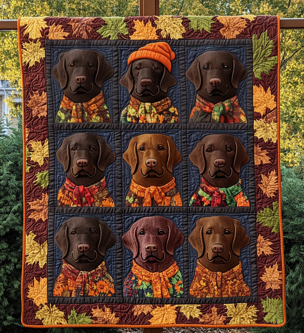 Chocolate Embrace Quilted Blanket - Throw (55" x 60")