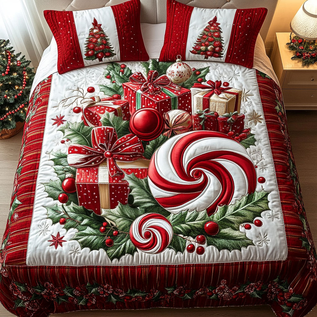 Christmas Dream 3-Piece Quilted Bedding Set - Single (59" x 70")