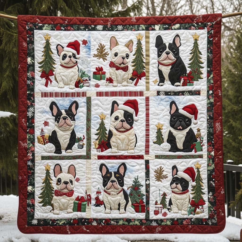 Christmas Cheer Quilted Blanket - Throw (55" x 60")