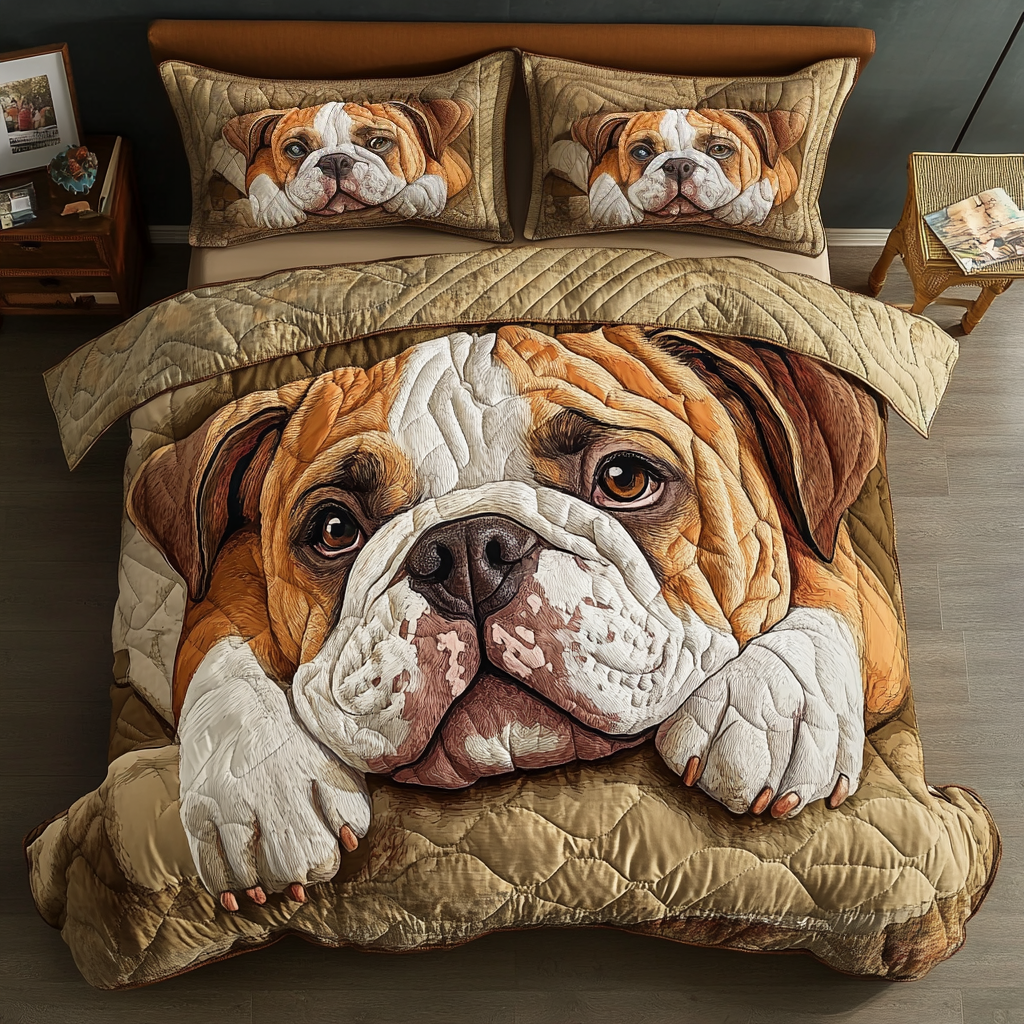 Chunky Hug 3-Piece Quilted Bedding Set - Single (59" x 70")