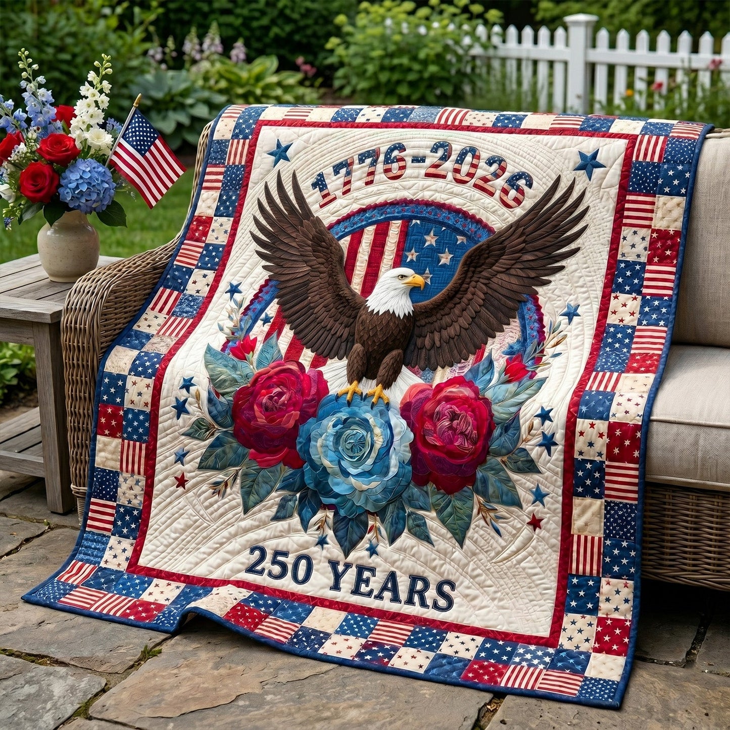 Classic America Quilted Blanket - Baby (30" x 40") - Pack 1