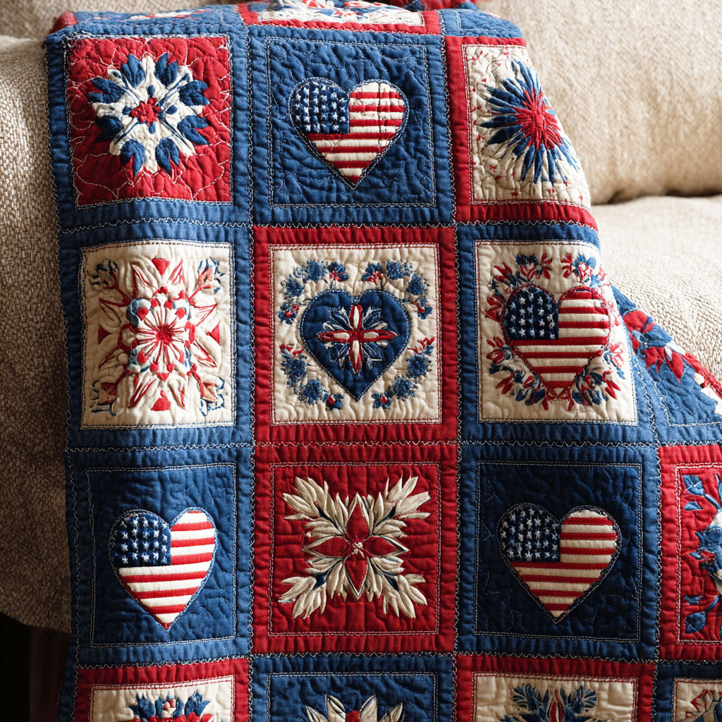 Classic Americana Quilted Blanket - Baby (30" x 40") - Pack 1