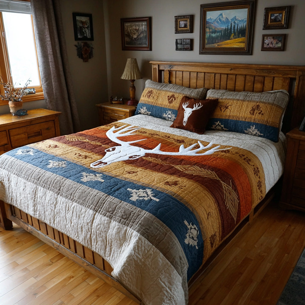 Classic Buck Patch Quilted Blanket - Baby (30" x 40") - Pack 1