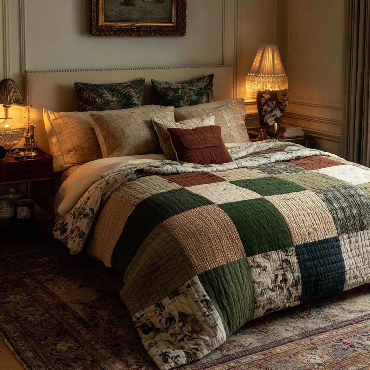 Classic Patchwork 3-Piece Quilted Bedding Set - Single (59" x 70")