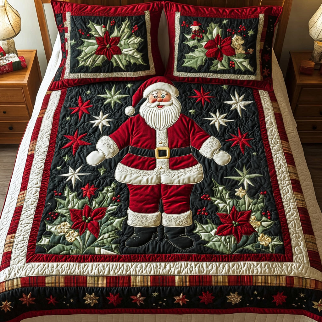 Claus Comfort 3-Piece Quilted Bedding Set - Single (59" x 70")
