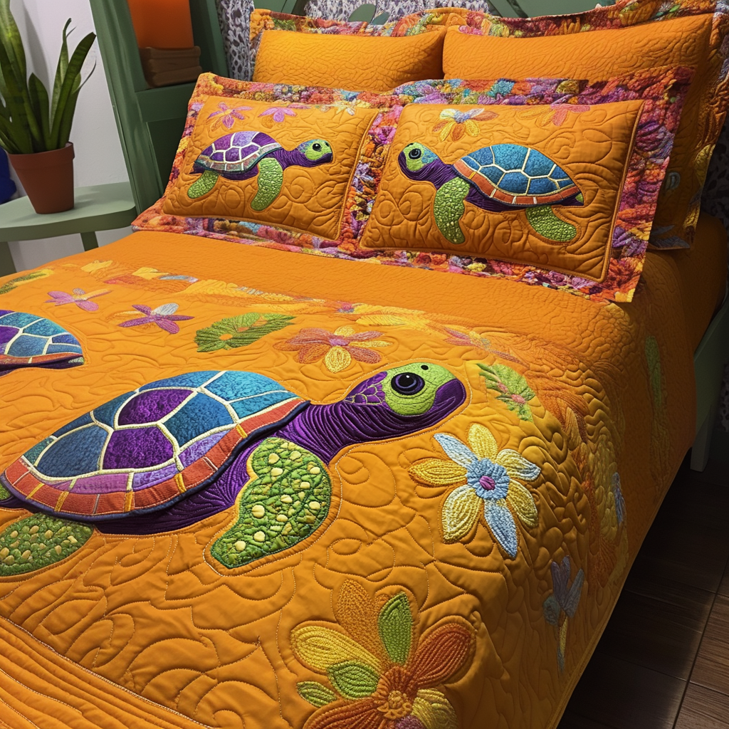Coastal Bliss 3-Piece Quilted Bedding Set - Single (59" x 70")