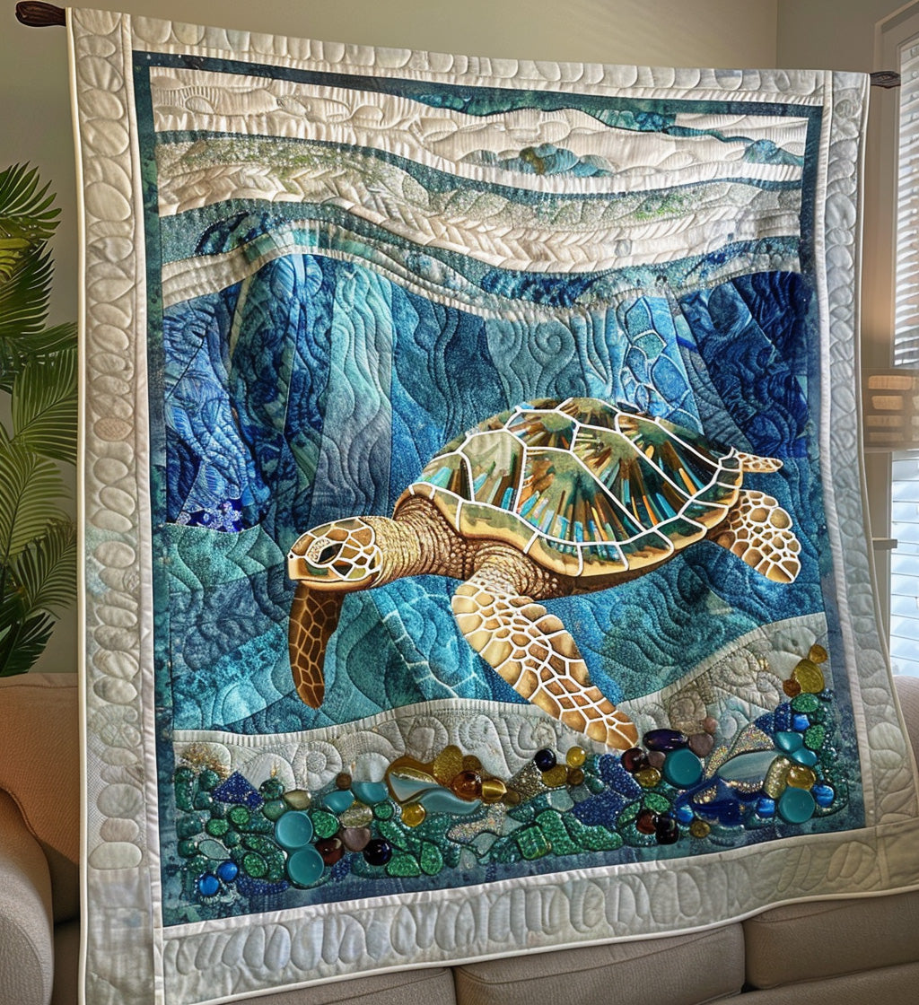 Coastal Dreams Quilted Blanket - Throw (55" x 60")