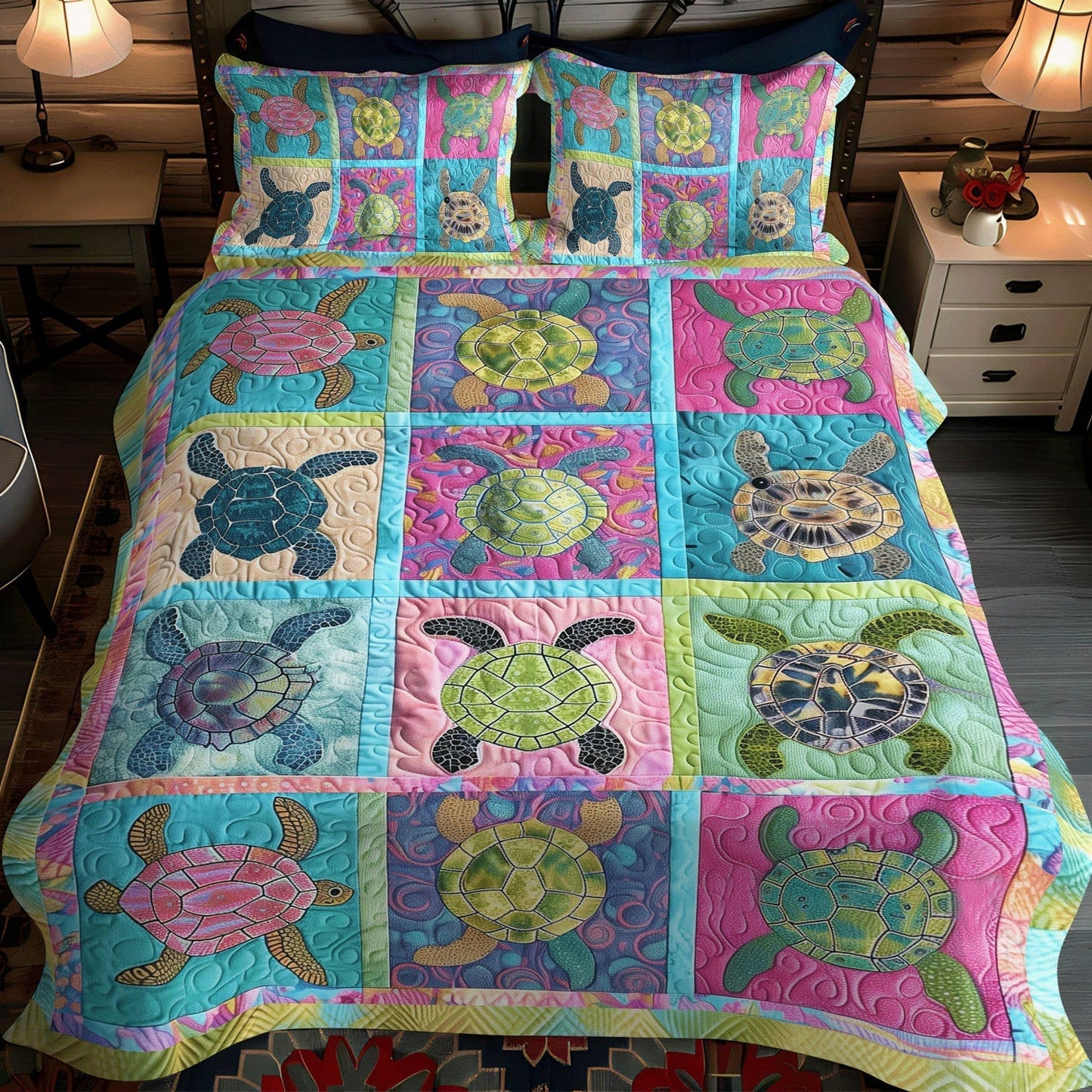 Coastal Calm 3-Piece Quilted Bedding Set - Single (59" x 70")