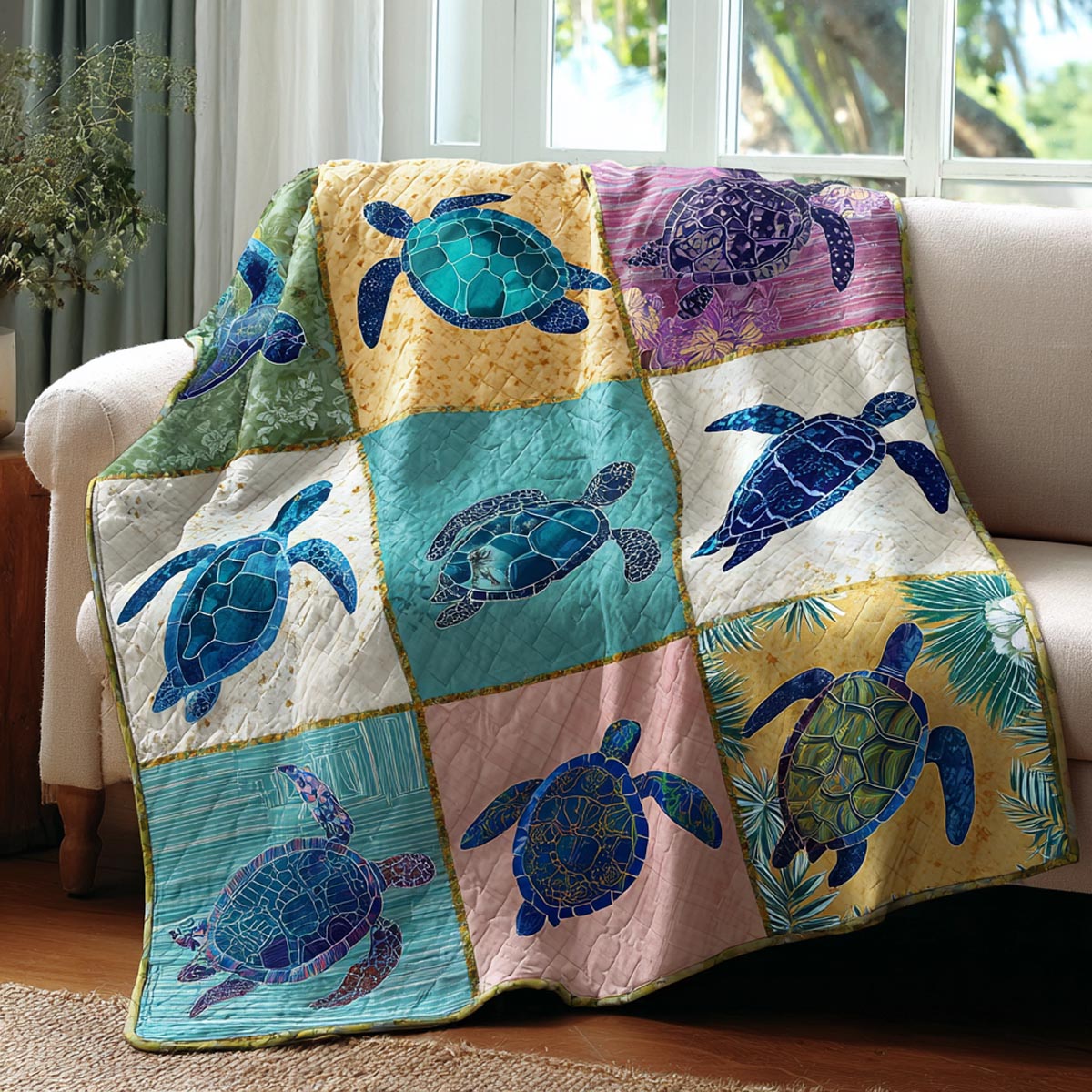 Coastal Calm Quilted Blanket - Baby (30" x 40") - Pack 1