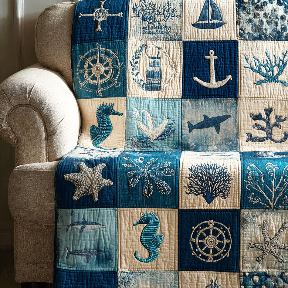 Coastal Dreams Quilted Blanket - Baby (30" x 40") - Pack 1
