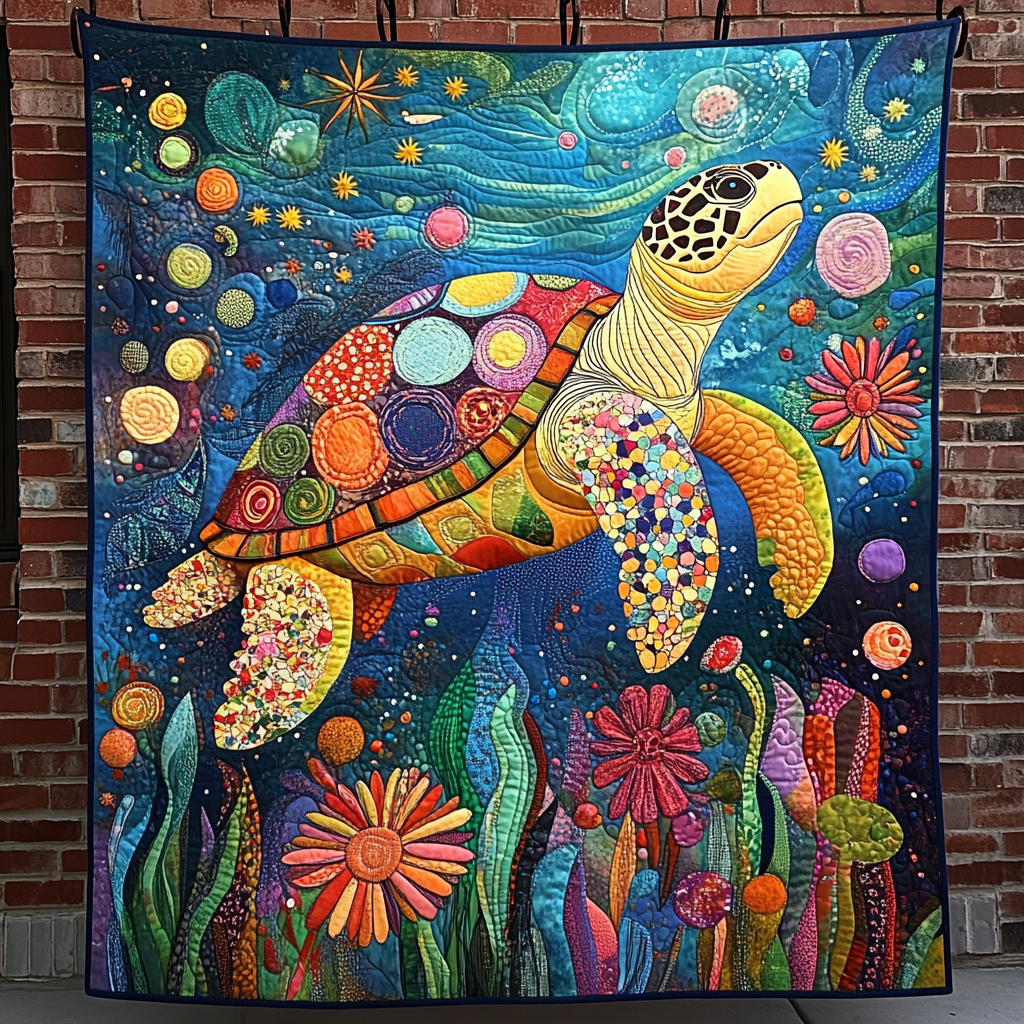 Coastal Drift Quilted Blanket - Throw (55" x 60")