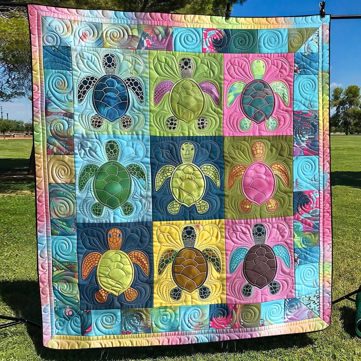 Coastal Journey Quilted Blanket - Throw (55" x 60")